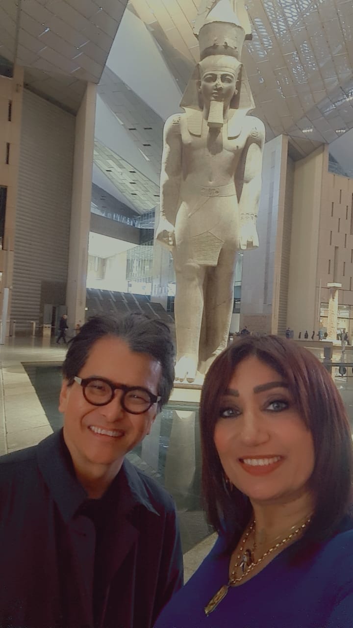 Grand Egyptian Museum tourist }}
