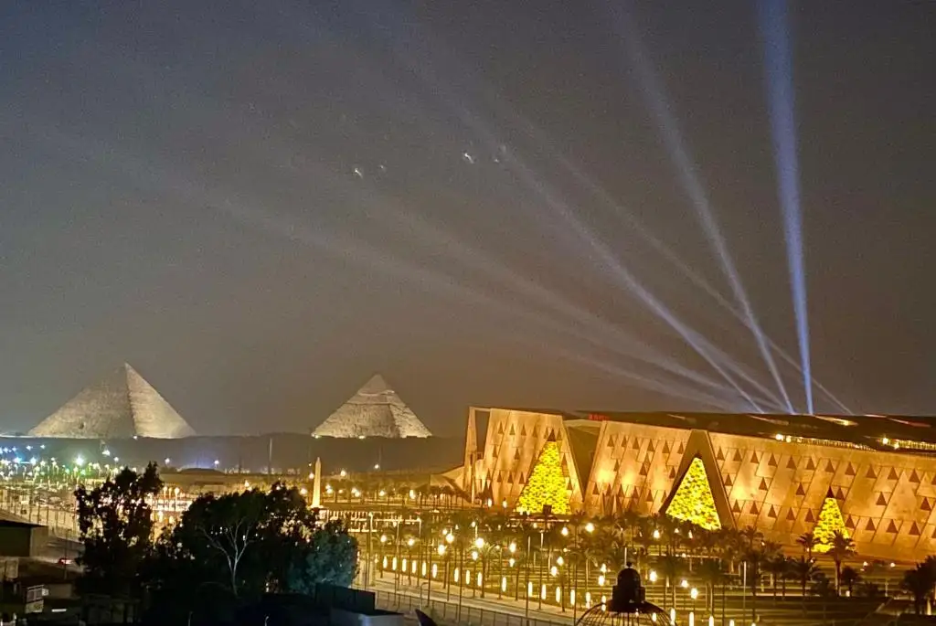 Grand Egyptian Museum hotel view