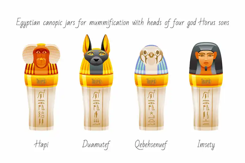 The four sons of Horus