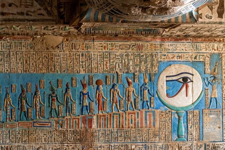 The Zodiac room in Dendera Temple